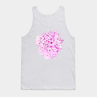 Pink Cells Acrylic Pour Painting Tank Top